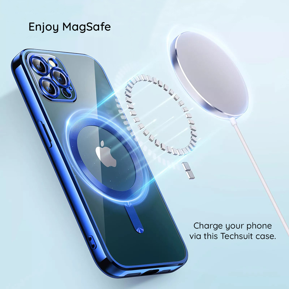 Funda Luxury Crystal MagSafe para Apple iPhone 15 - verde claro