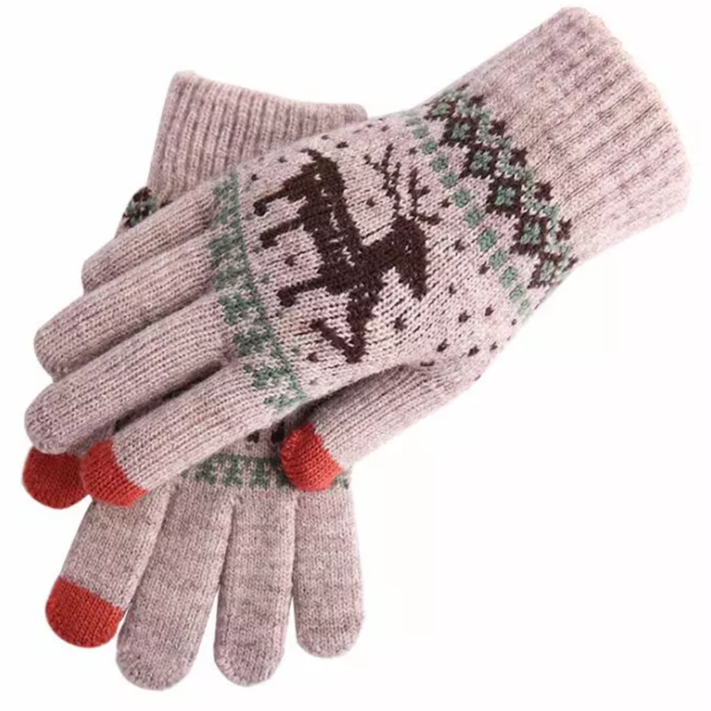 Guantes de lana Sobik - Caqui