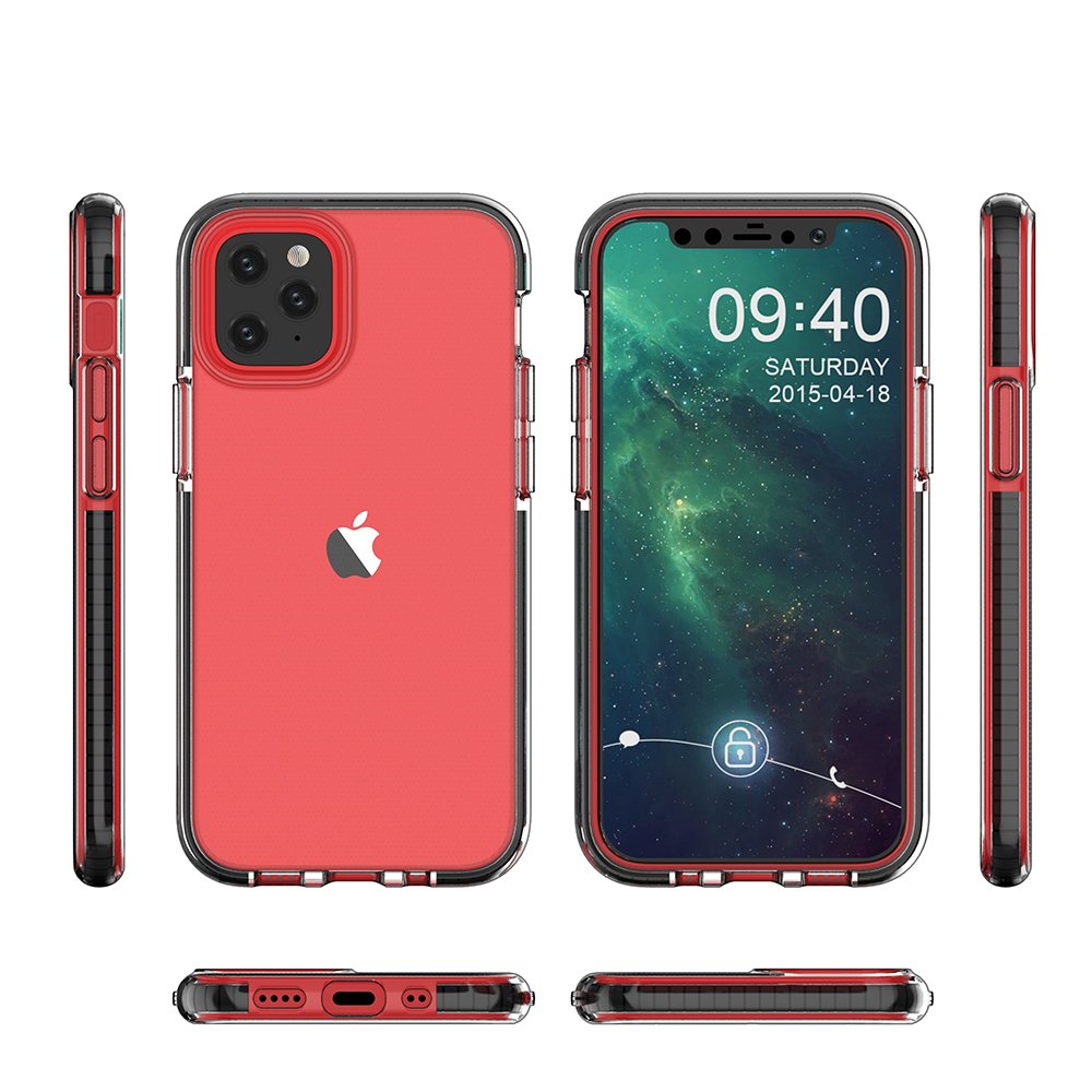 Funda Spring clear TPU para Apple iPhone 12 Pro - turquesa