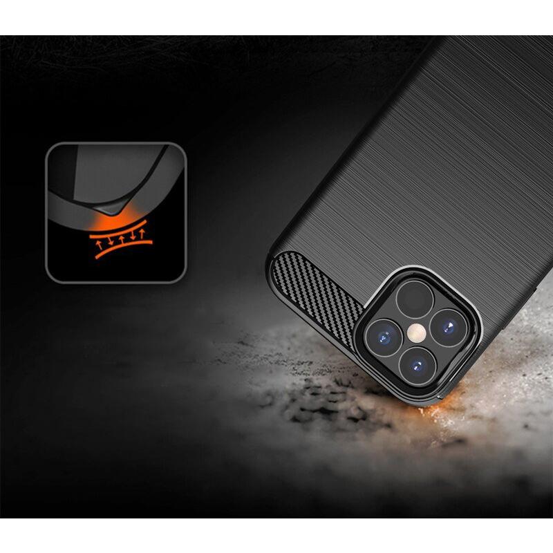 Funda Carbon Shield TPU para Apple iPhone 12 Mini - azul