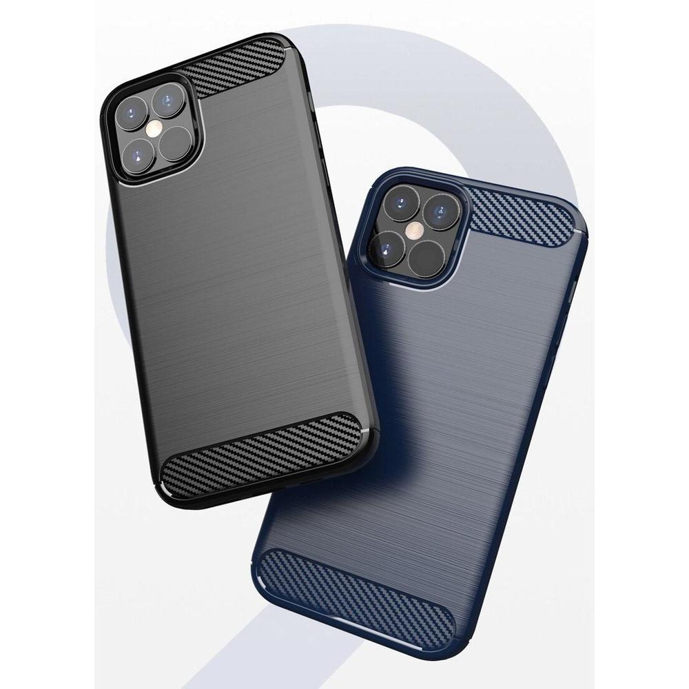 Funda Carbon Shield TPU para Apple iPhone 12 Mini - azul