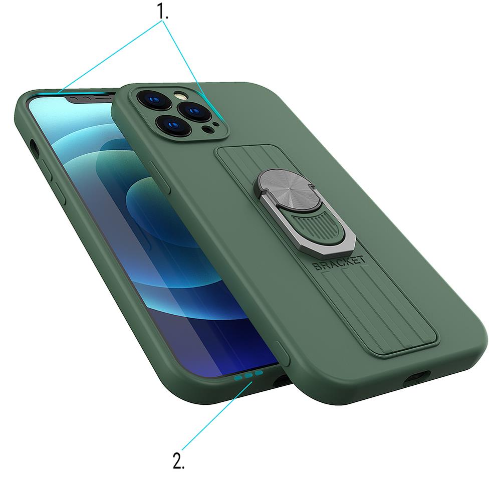 Funda Ring Case para Apple iPhone 7/iPhone 8/iPhone SE 2020/iPhone SE 2022 - marrón