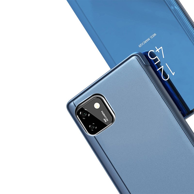 Funda Clear View para Huawei Y5P - dorado