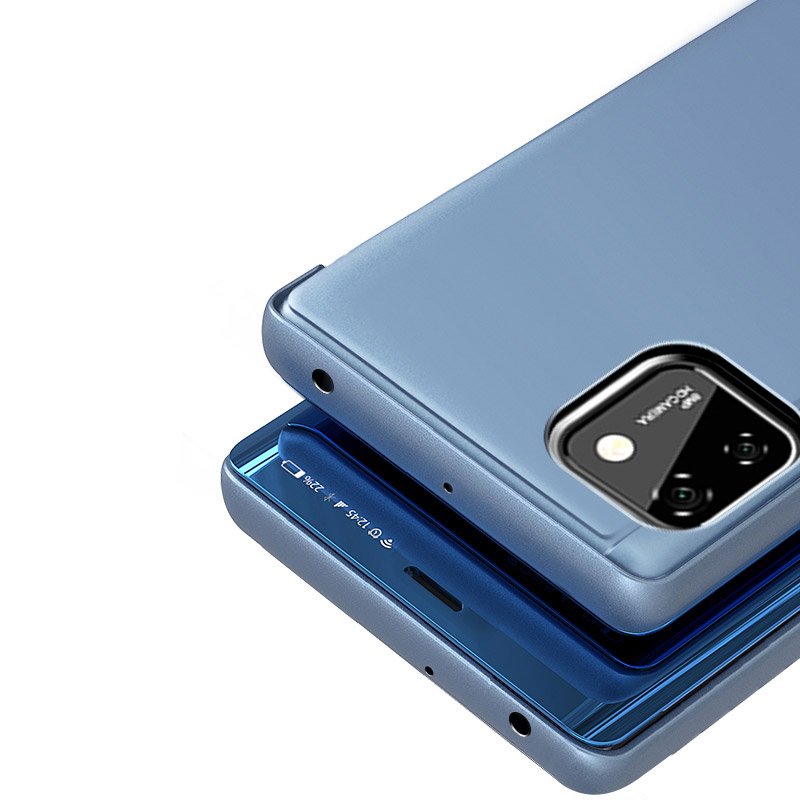 Funda Clear View para Huawei Y5P - dorado