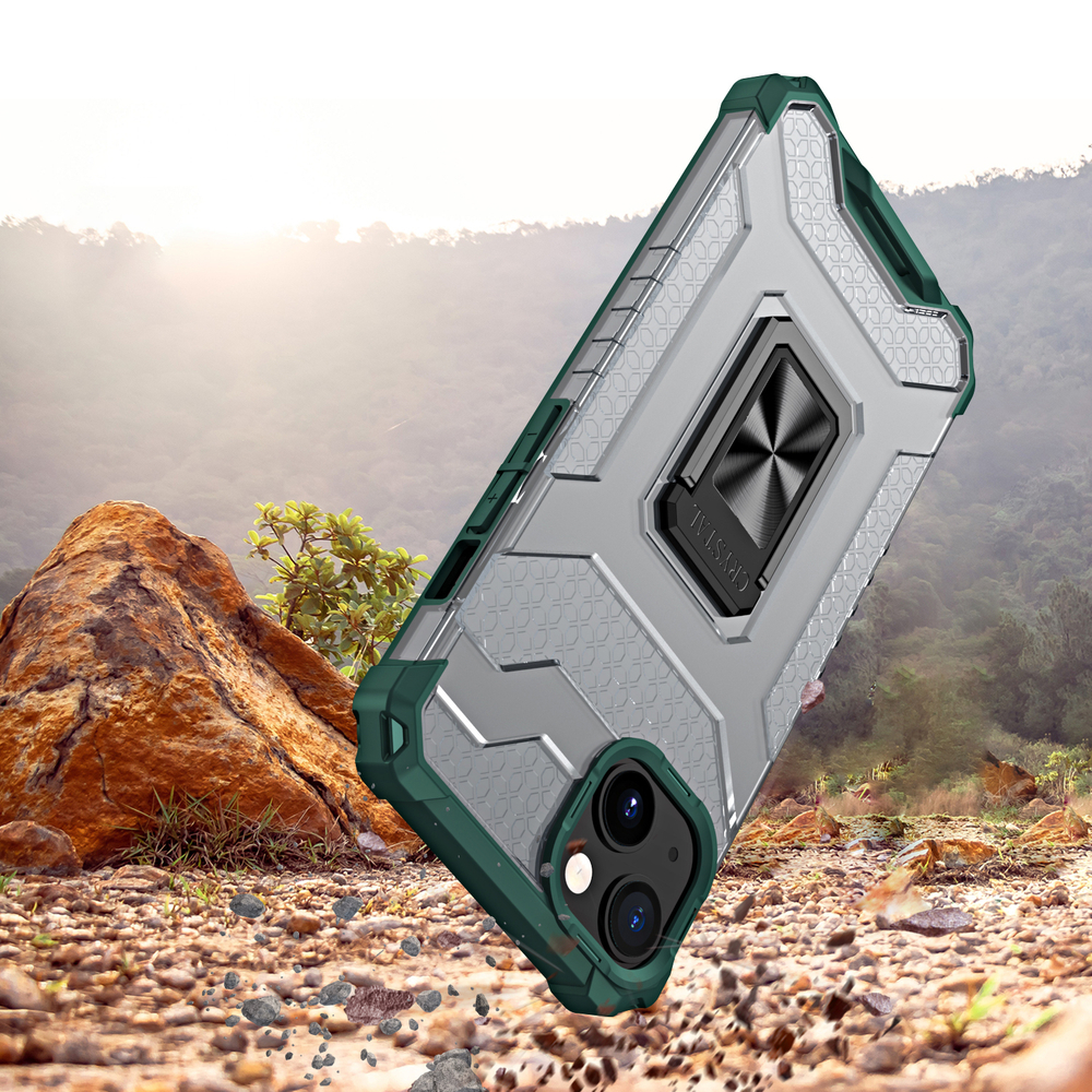 Funda Crystal Ring Case para Apple iPhone 13 Mini - verde