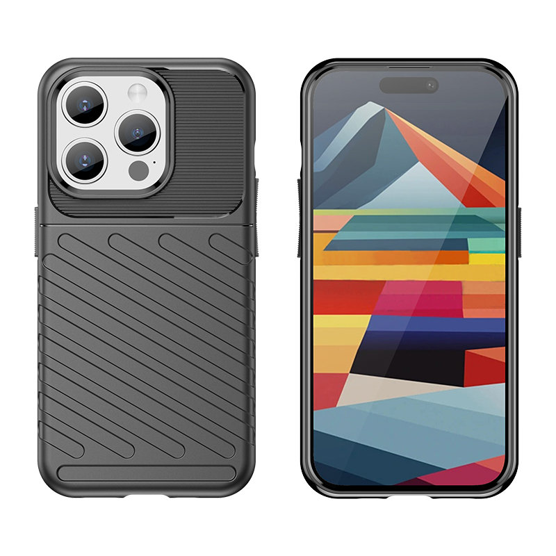 Funda resistente TPU para Apple iPhone 15 Pro - negro