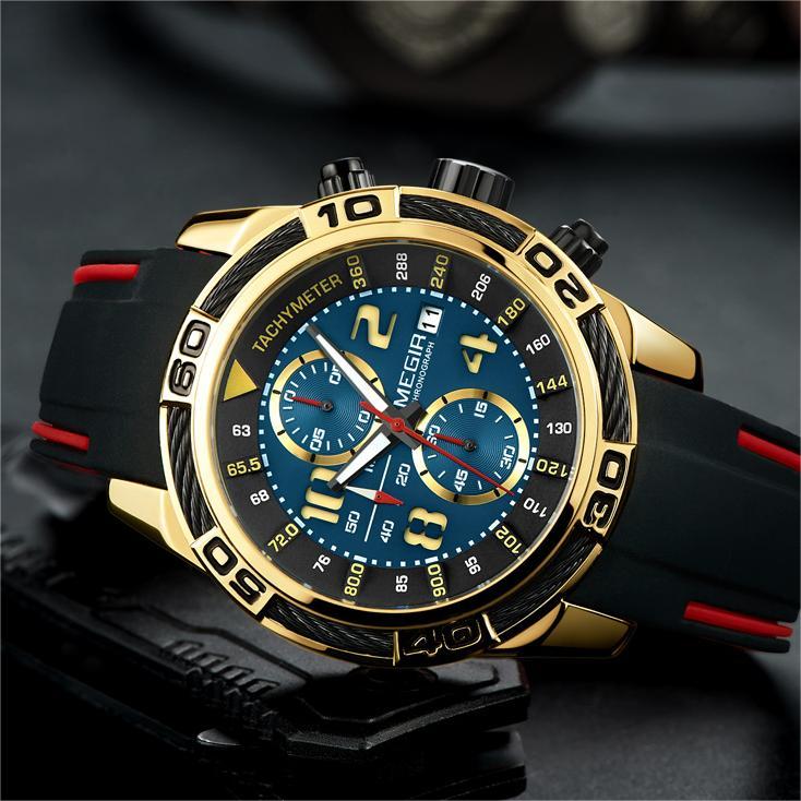 Reloj MEGIR LA-38554 - Negro / Plateado