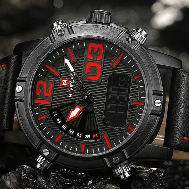 Reloj NAVIFORCE WA-2847 - Marrón oscuro / Gris