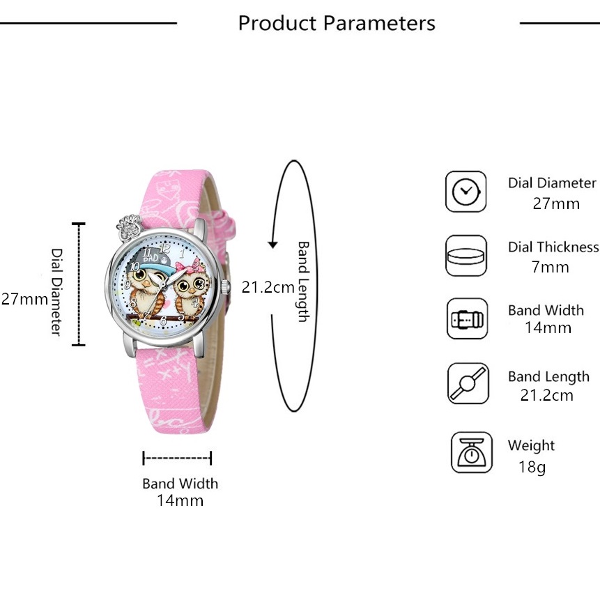 Reloj infantil Owl - Blanco