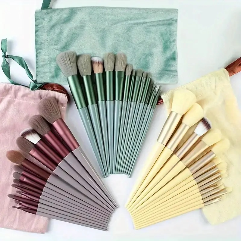 Brochas de maquillaje CL-30547 - Verde