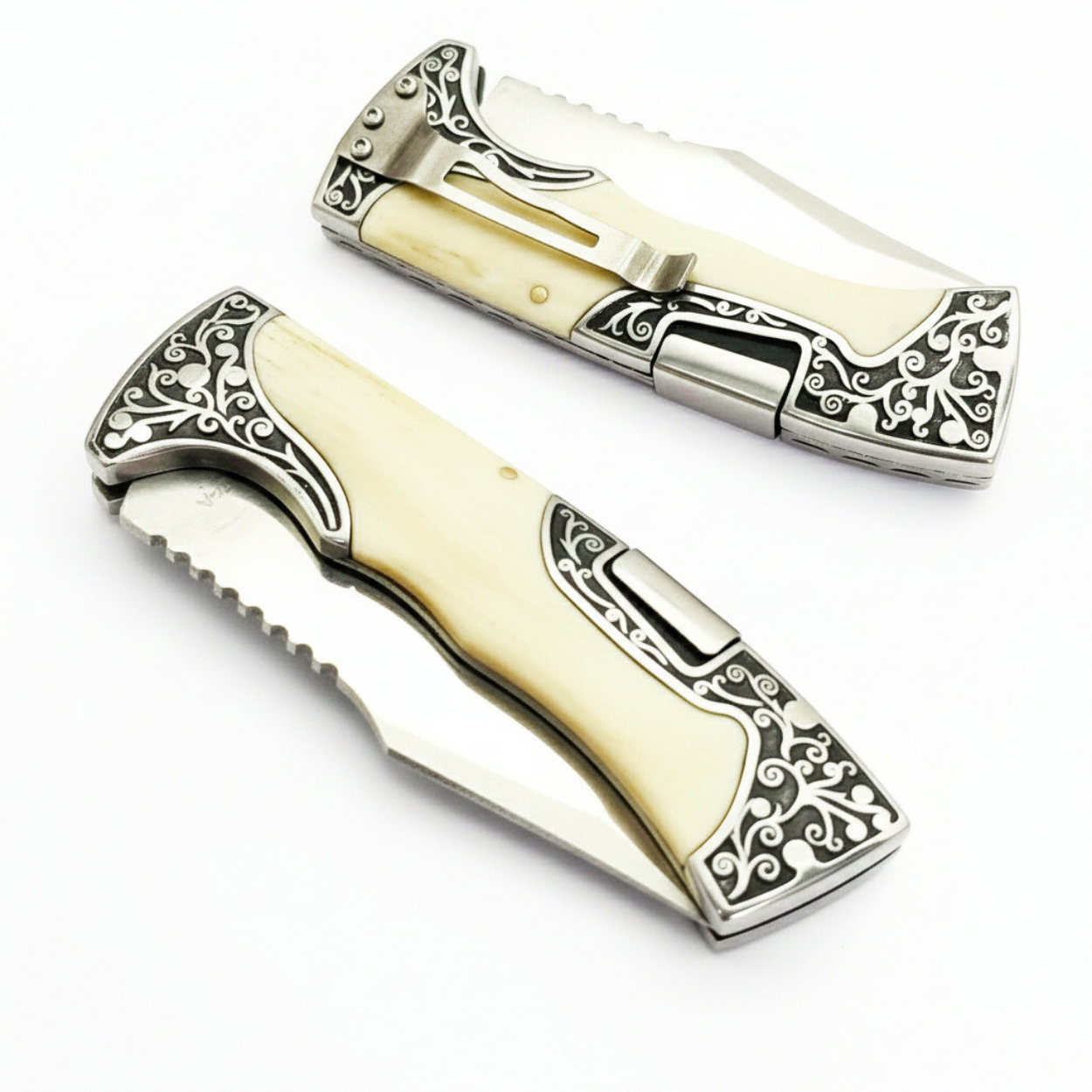 Cuchillo plegable de exterior CO-18062 - Marrón