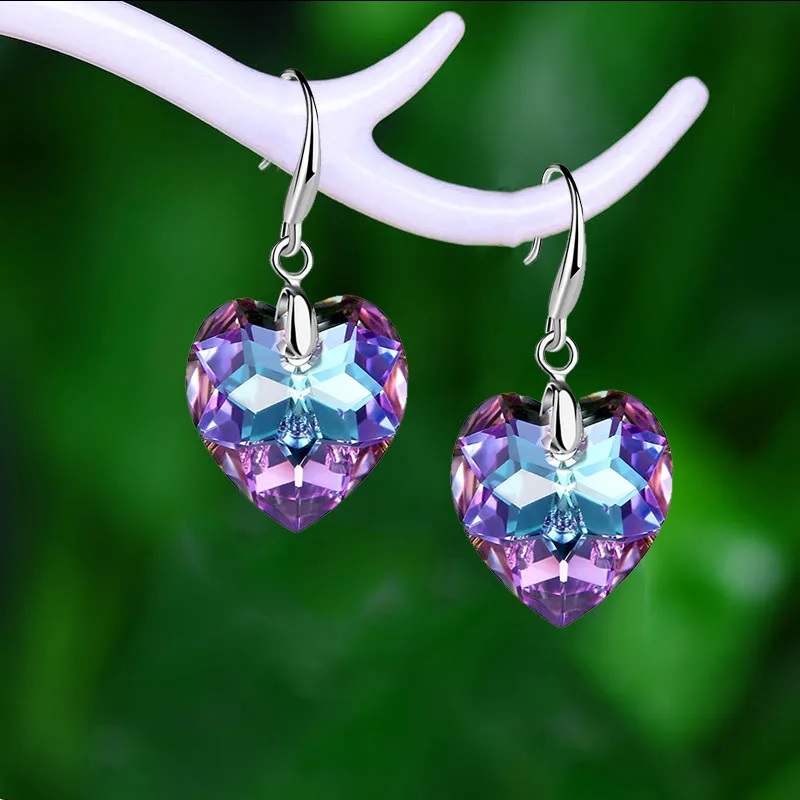 Pendientes Beautiful Heart - Rosa