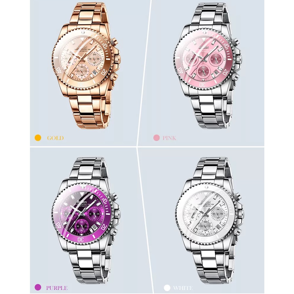 Reloj BIDEN WO-14641 - Dorado / Rosa