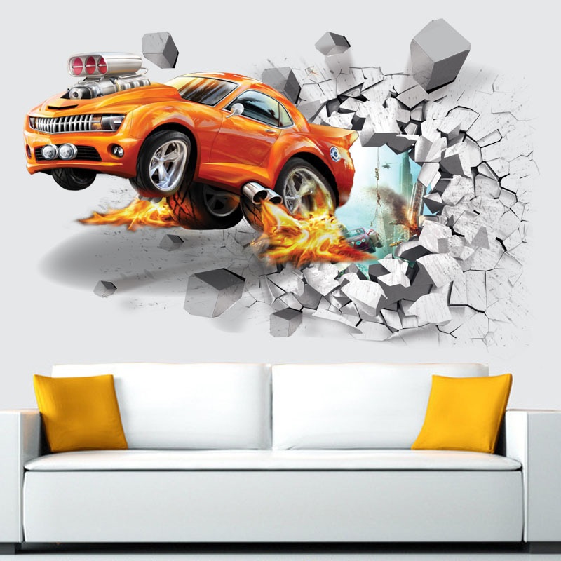 Pegatina de pared / Papel pintado Break Car