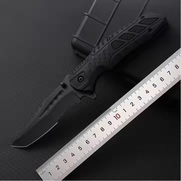Cuchillo plegable de exterior CH-35053 - Negro/Typ1