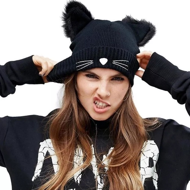 Gorro Cat - Negro