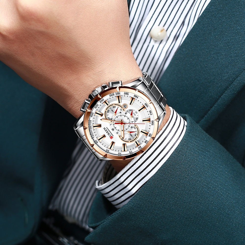 Reloj CURREN ZE-14353 - Plateado / Negro