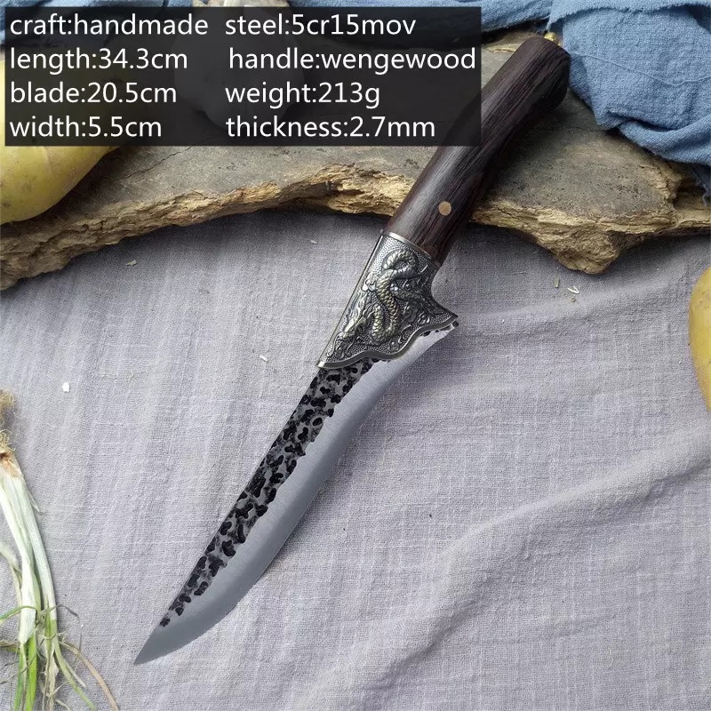 Cuchillo de cocina Dragon - Chef / Marrón