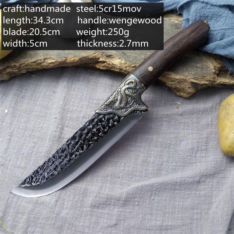 Cuchillo de cocina Dragon - Chef / Marrón