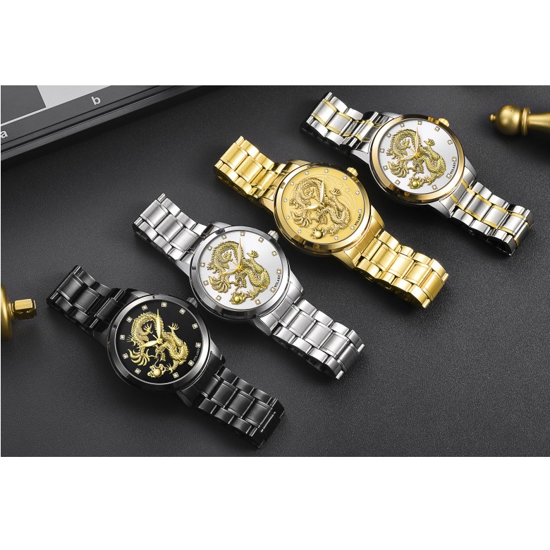 Reloj Dragon - Negro / Dorado