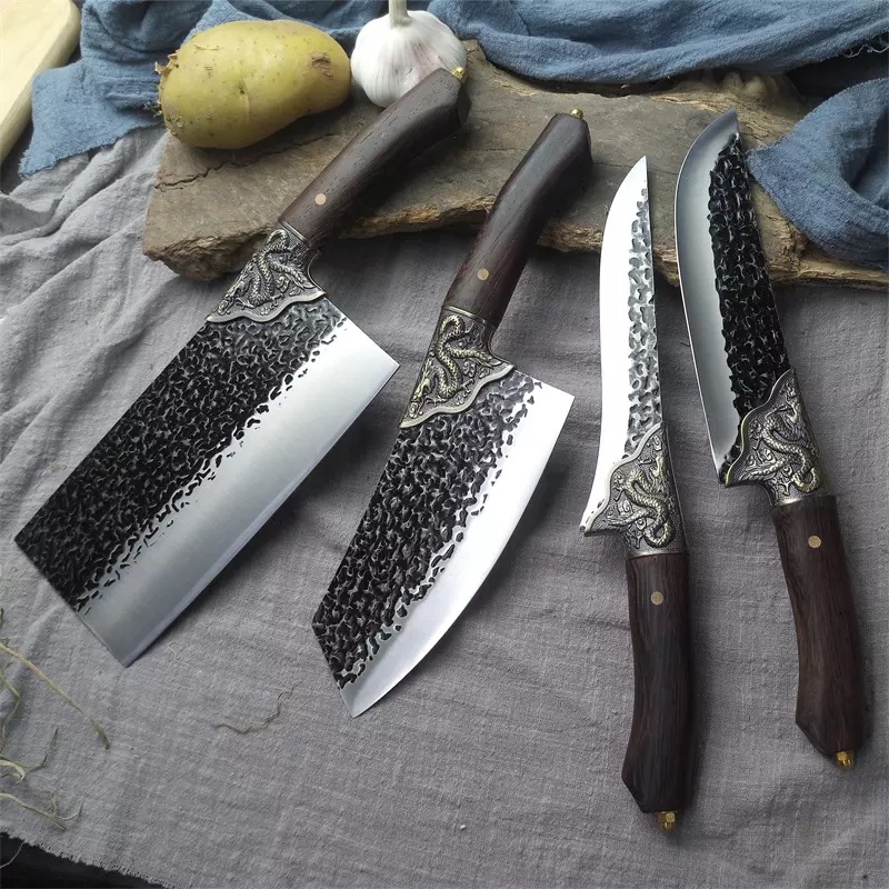 Cuchillo de cocina Dragon - Chef / Marrón