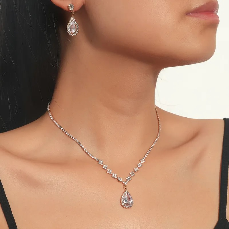 Set EM-29232 - Plateado / Cristal