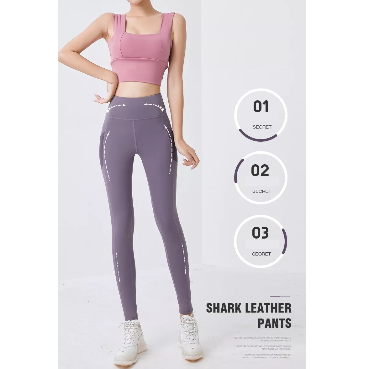 Leggings de mujer EN-15565 - Lila2 / XXS