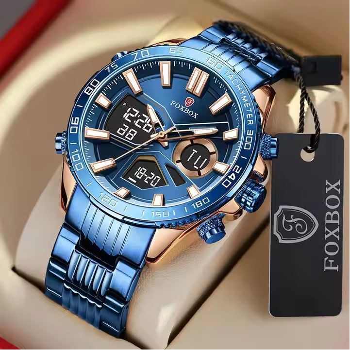 Reloj FOXBOX LU-34965 - Dorado / Negro