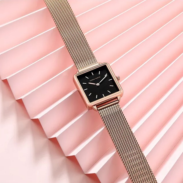 Reloj Hannah Martin - Dorado / Negro / Tipo2
