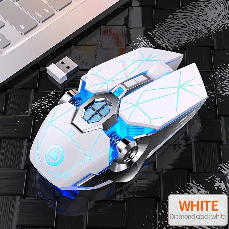 Ratón gaming Mechanic - Blanco / Con cable