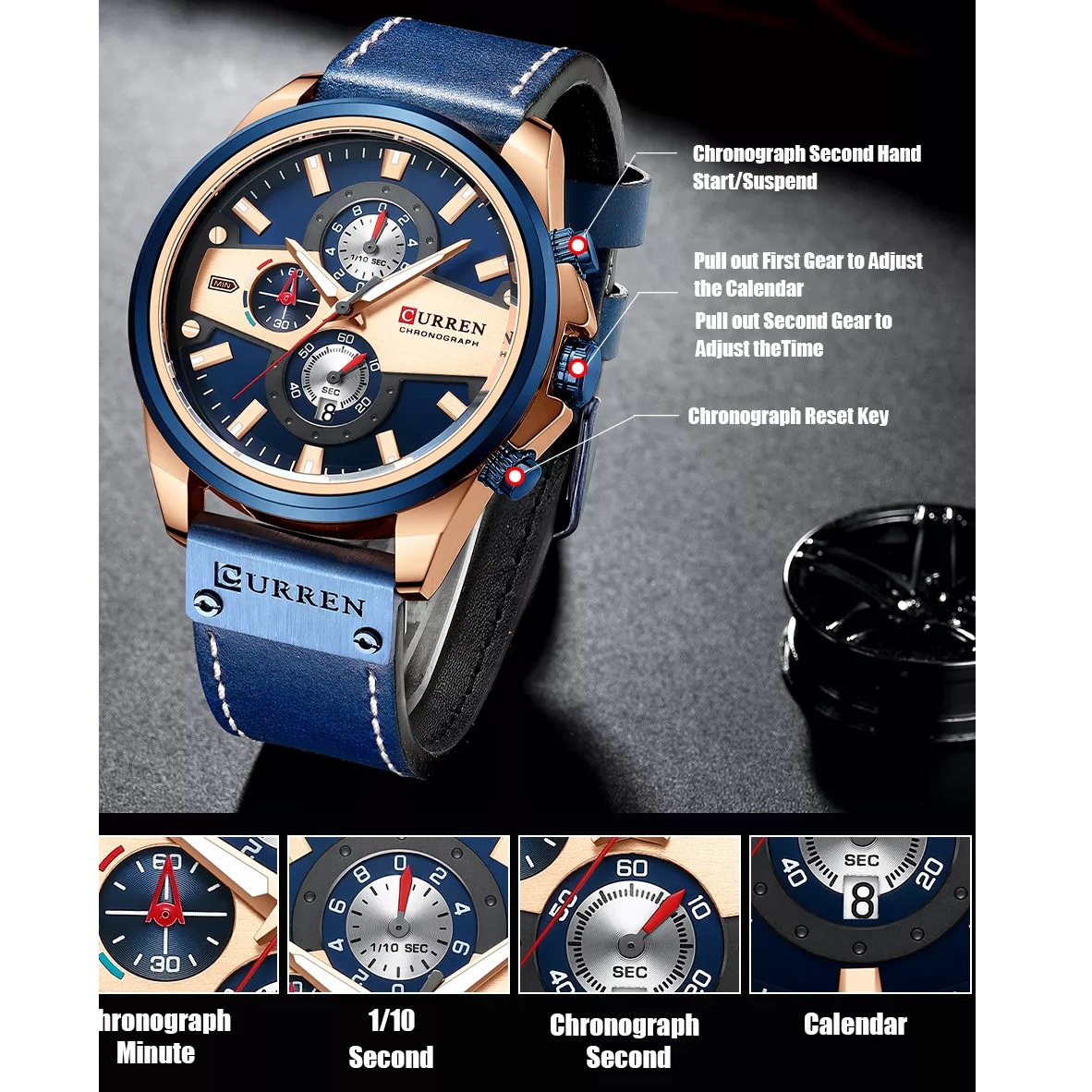 Reloj CURREN JO-14416 - Azul
