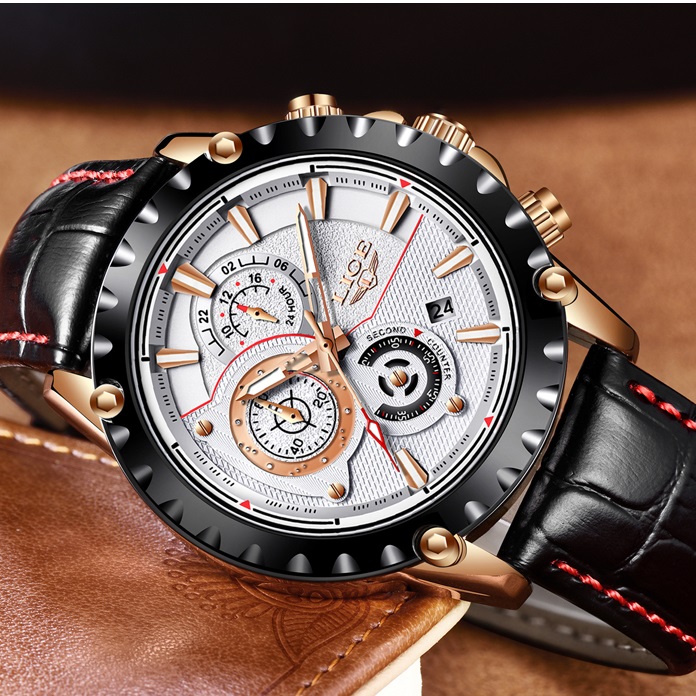 Reloj LIGE LU-4063 - Negro / Blanco