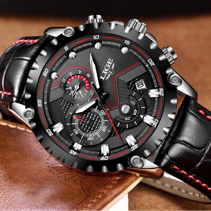 Reloj LIGE LU-4063 - Negro / Blanco