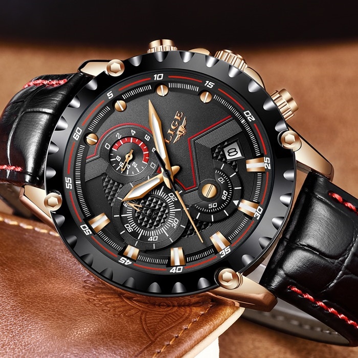 Reloj LIGE LU-4063 - Negro / Blanco