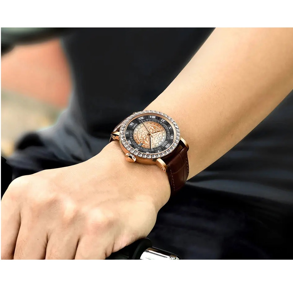 Reloj LIGE DE-29501 - Negro / Plateado