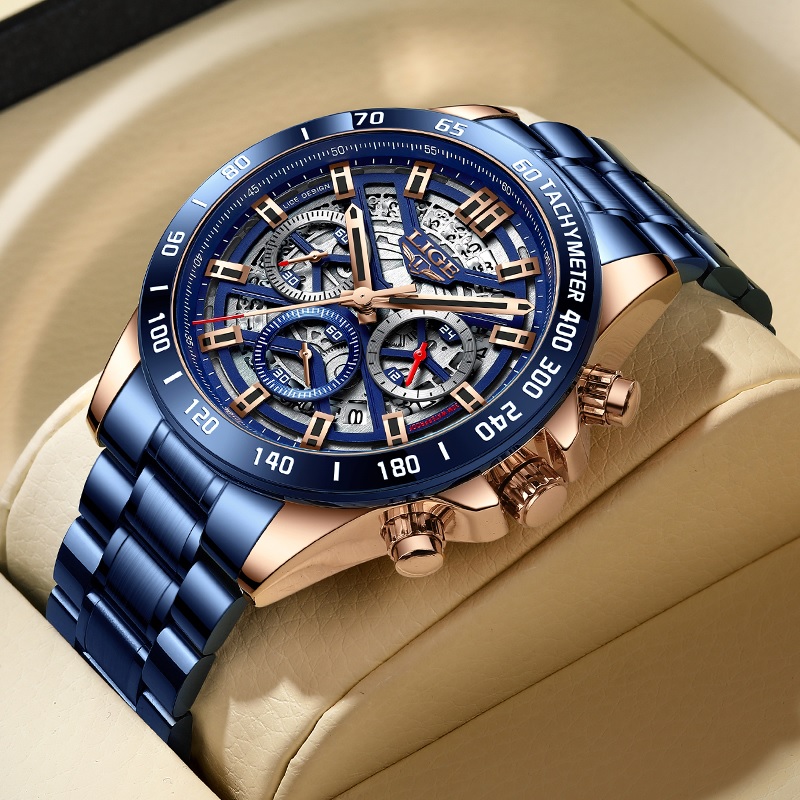 Reloj LIGE SE-14655 - Azul / Plateado