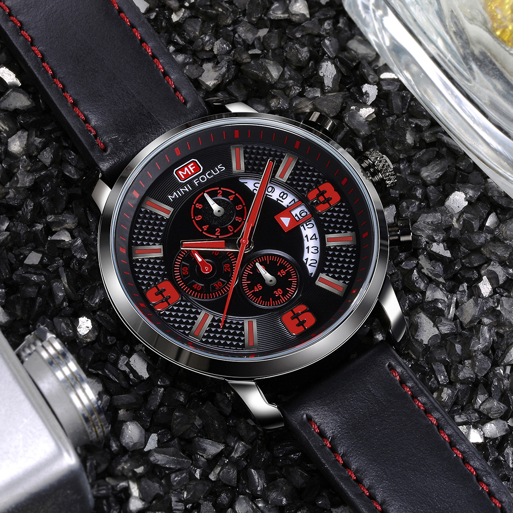 Reloj Mini Focus LE-23863 - Gris / Naranja