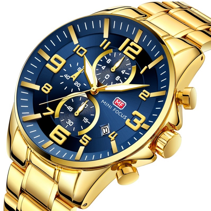 Reloj Mini Focus RA-23901 - Dorado / Azul