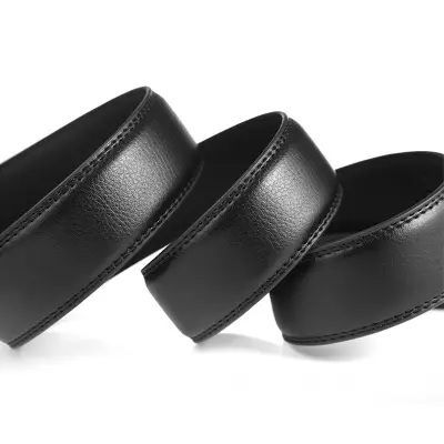Cinturón sin hebilla - Negro / 140 cm
