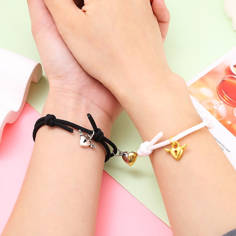 Pulseras Heart Magnet - Burdeos