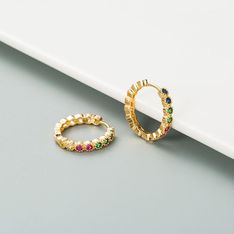 Pendientes IN-20955 - Dorado / Cristal