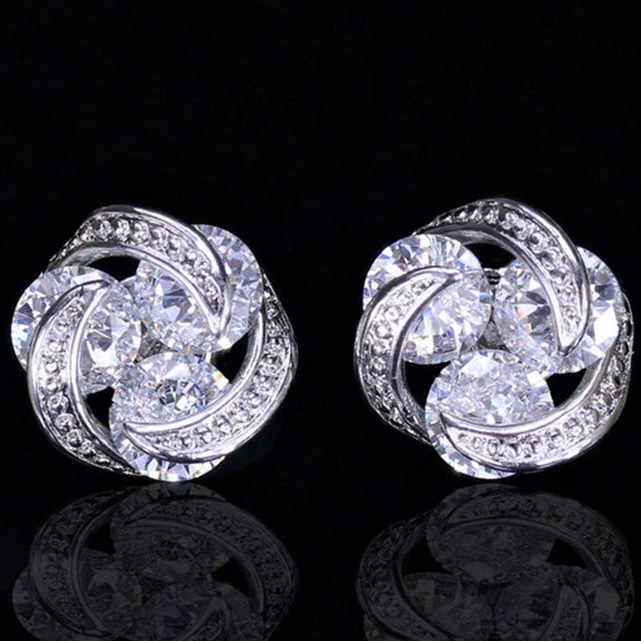Pendientes LE-21697 - Plateado / Rosa