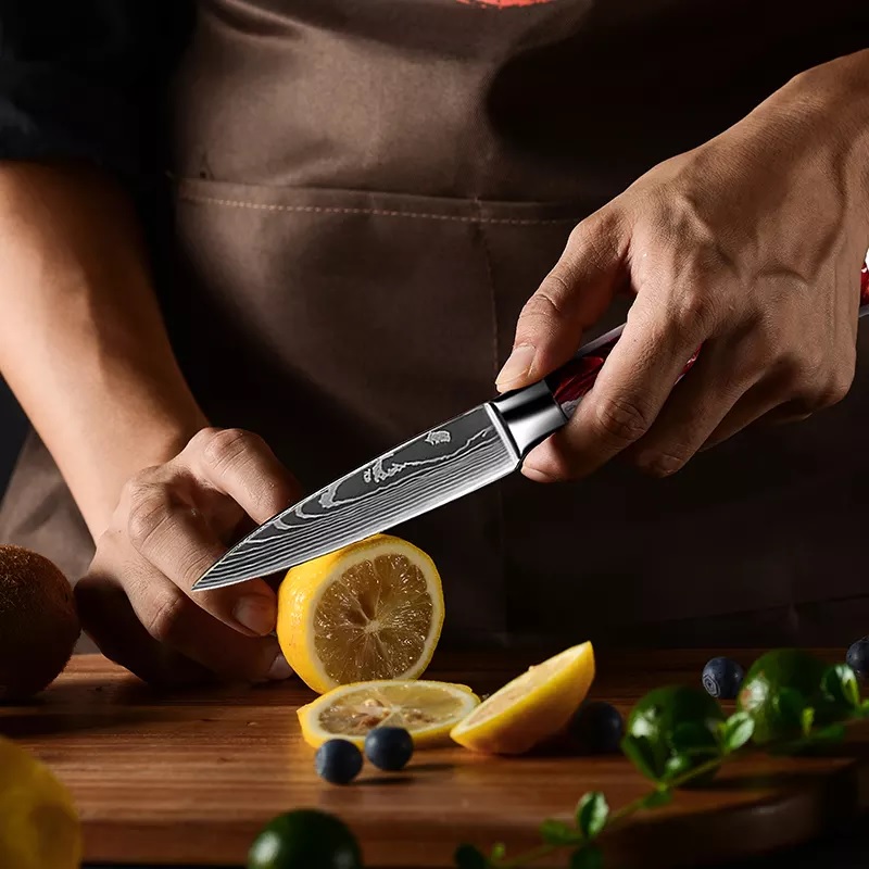 Cuchillo de cocina ON-20063 - Kritsuke / Marrón