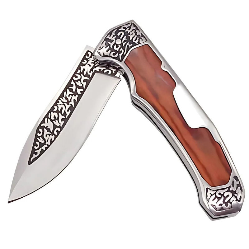 Cuchillo plegable para exteriores A3154 - Marrón / Negro