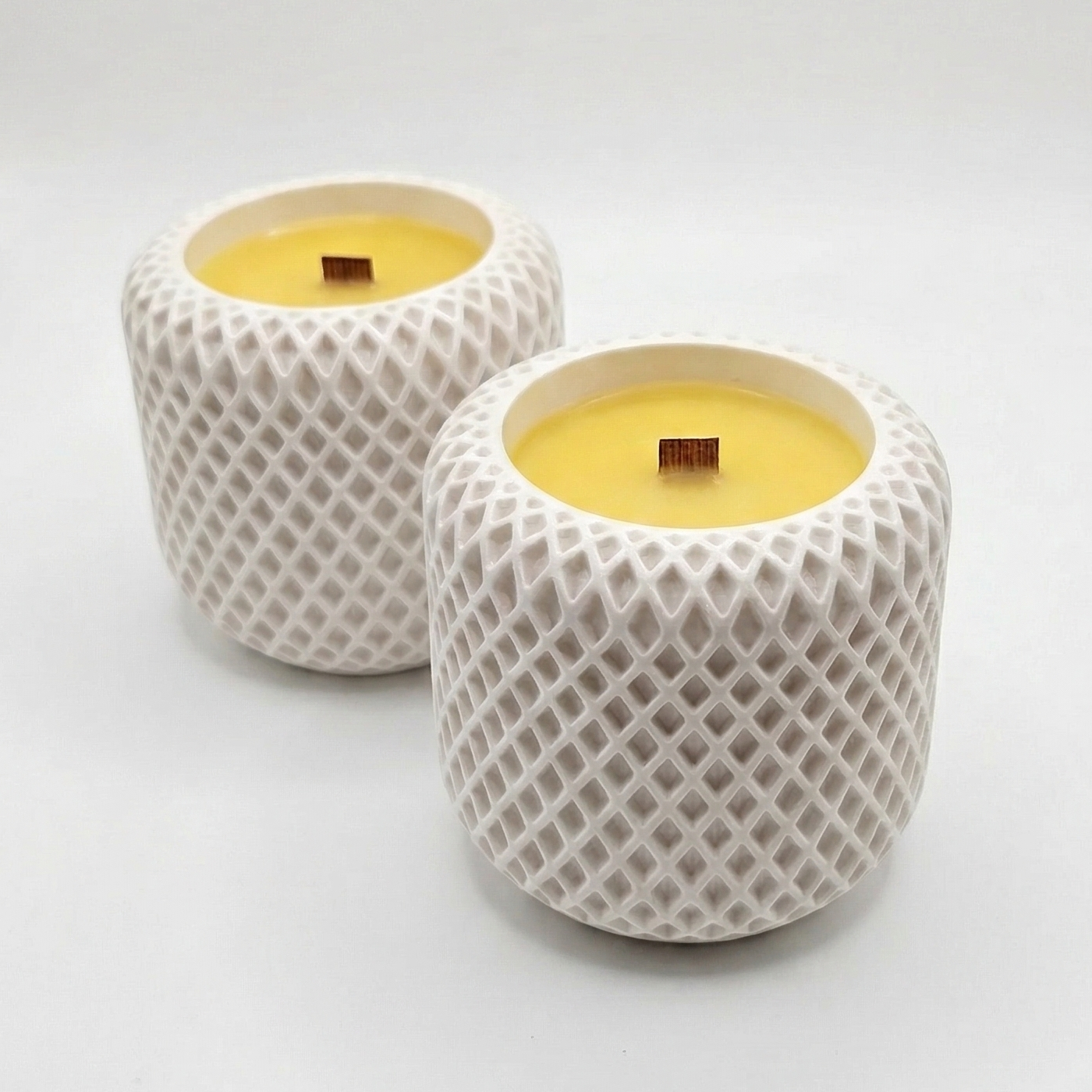 Vela Mozaika - Blanca / Amarillo Neón / Mojito