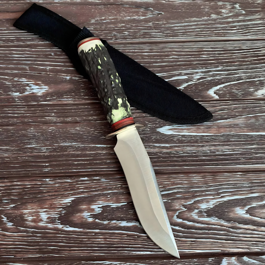 Cuchillo de exterior UD - 40339 - Marrón / Amarillo