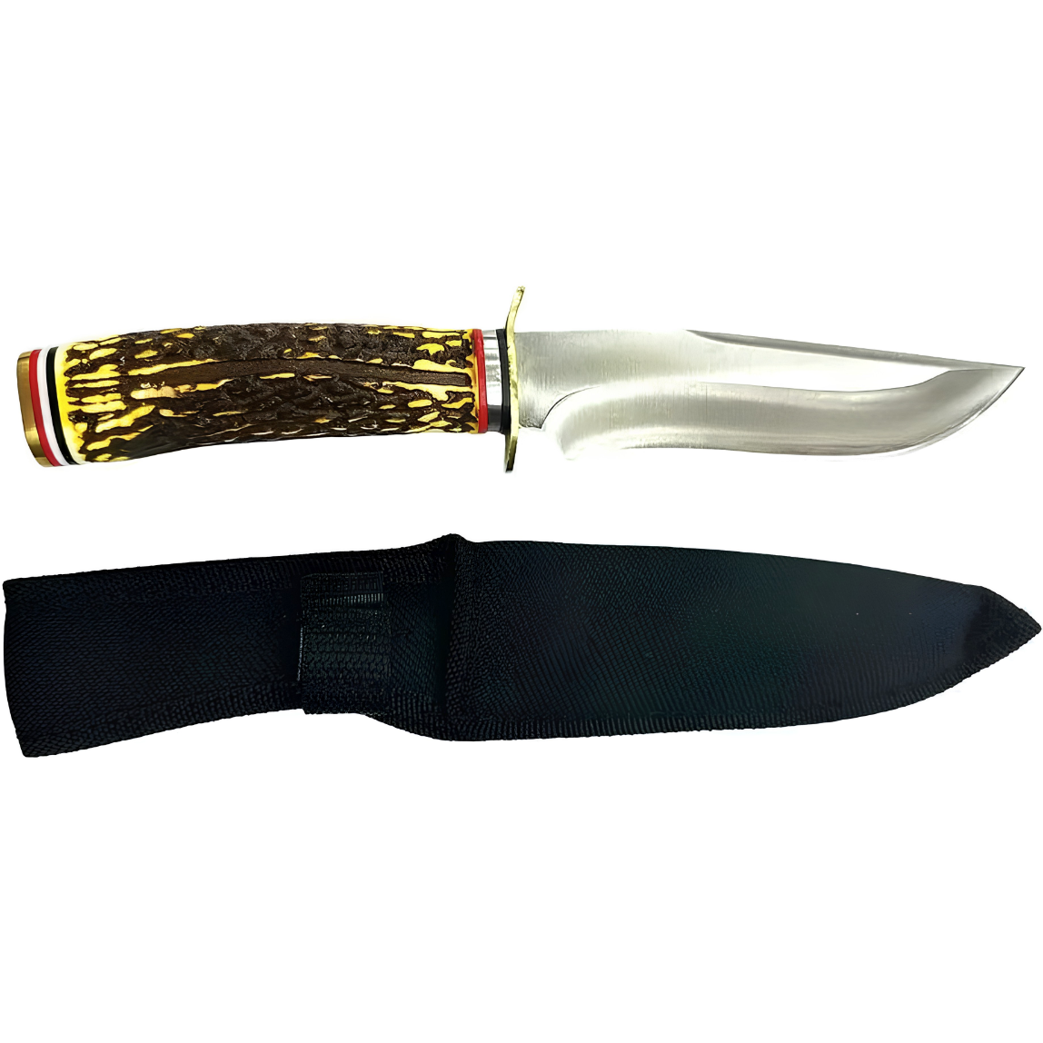 Cuchillo de exterior UD - 40339 - Marrón / Amarillo