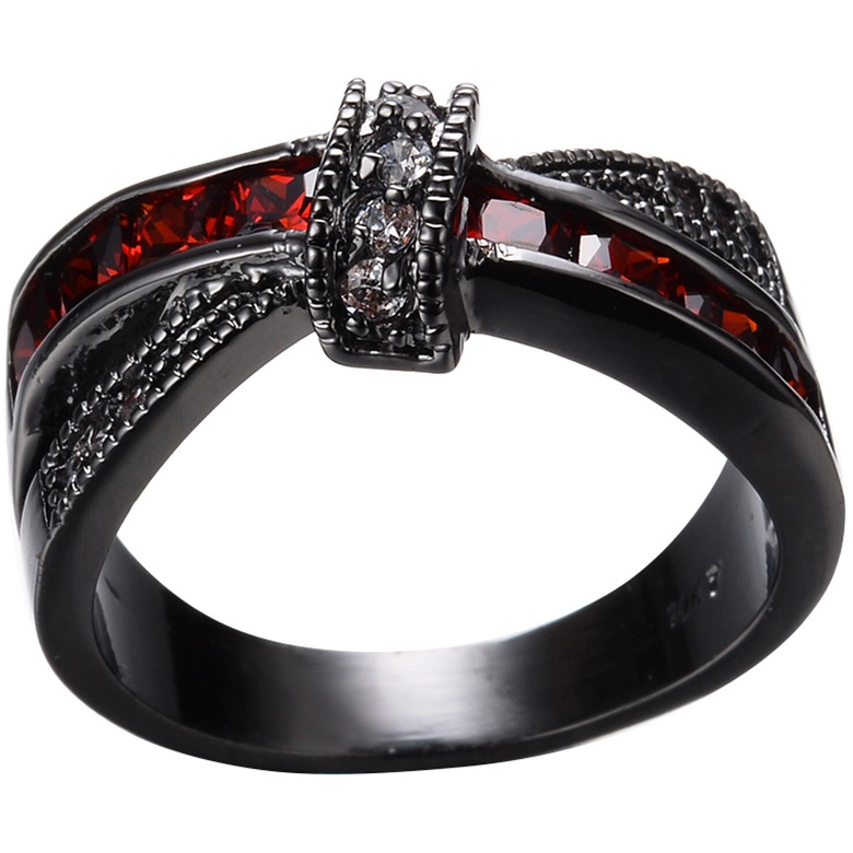 Anillo DI-2295 - Negra/Roja/67,2mm