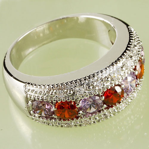 Anillo GA-1200 - Plateado/ Multicolor/ 62mm