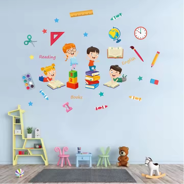 Pegatina de pared / Papel pintado School